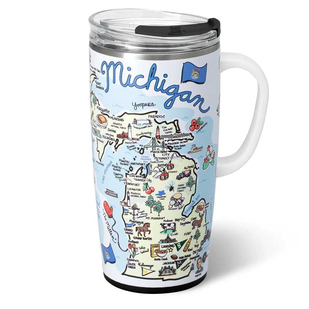Swig Michigan Travel Mug 22oz