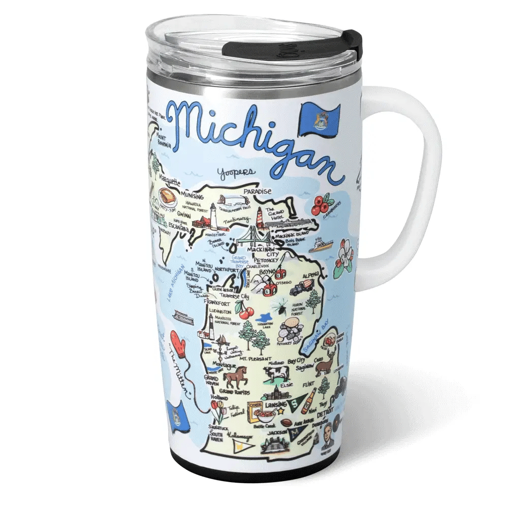 Swig Michigan Travel Mug 22oz