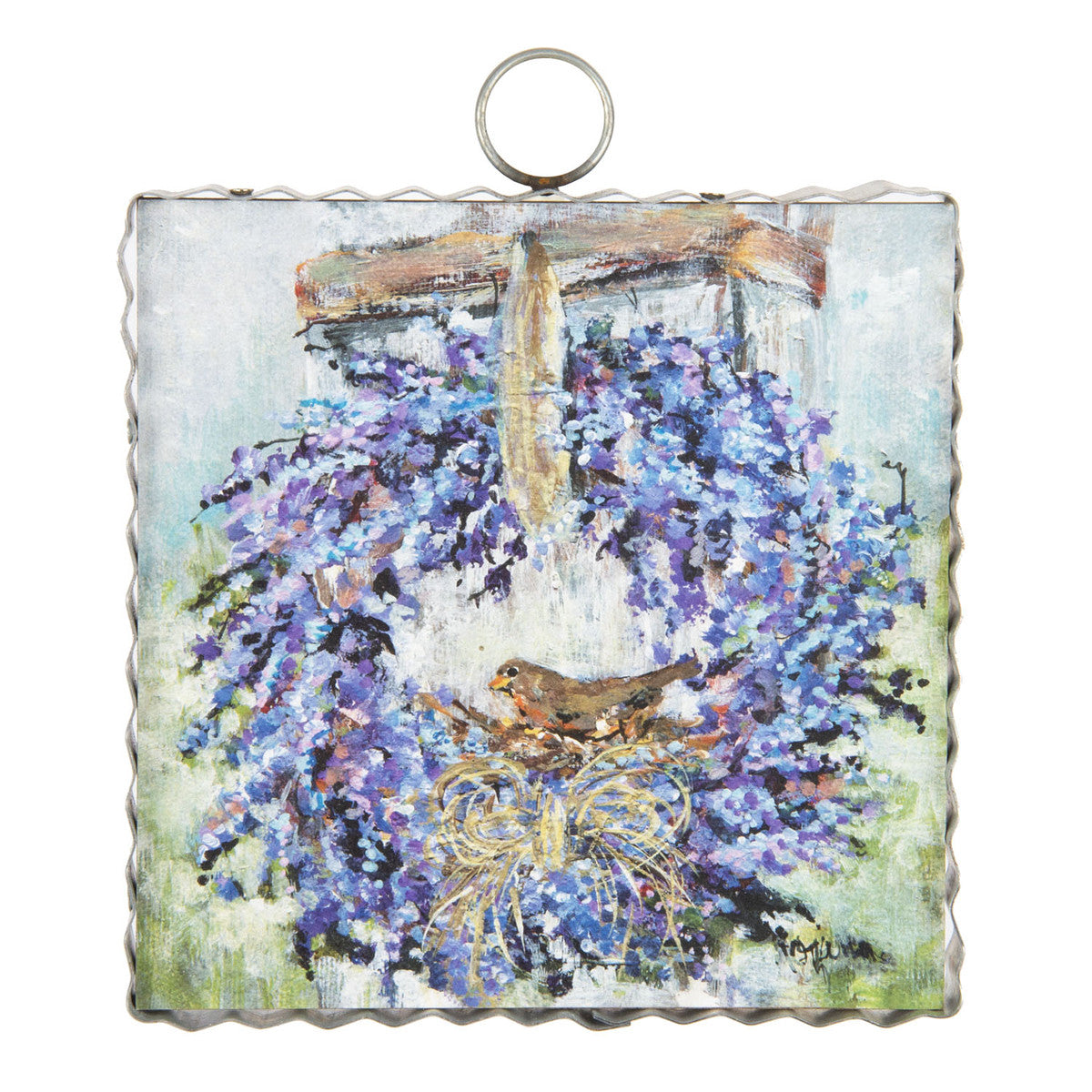 Mini Gallery Art Rozie&#39;s Lavender Wreath RTC