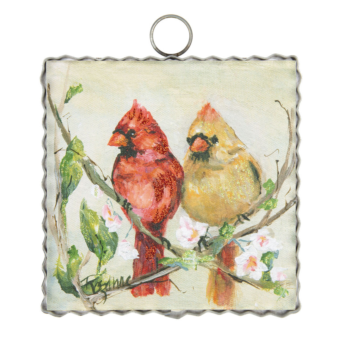 Gallery Mini Art Rozie&#39;s Spring Cardinal Pair RTC