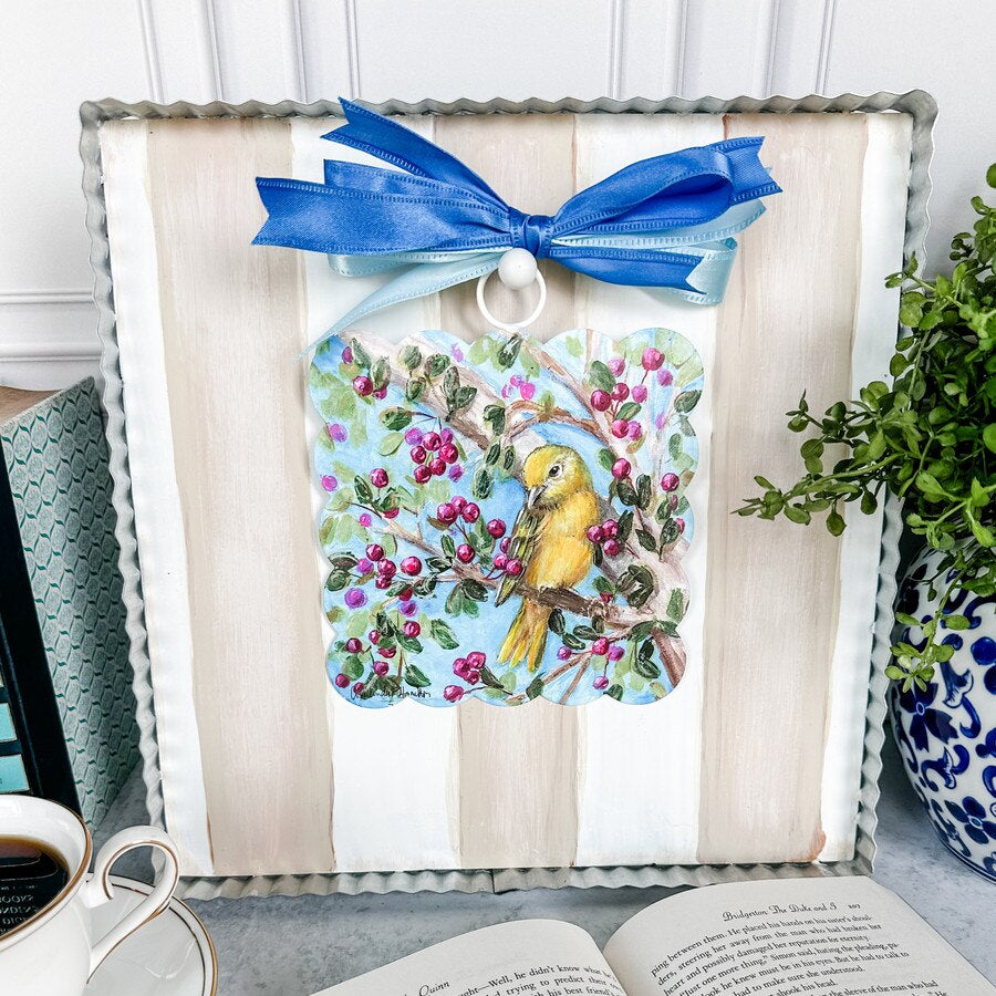 Spring Mini Tin Scallop Art RTC