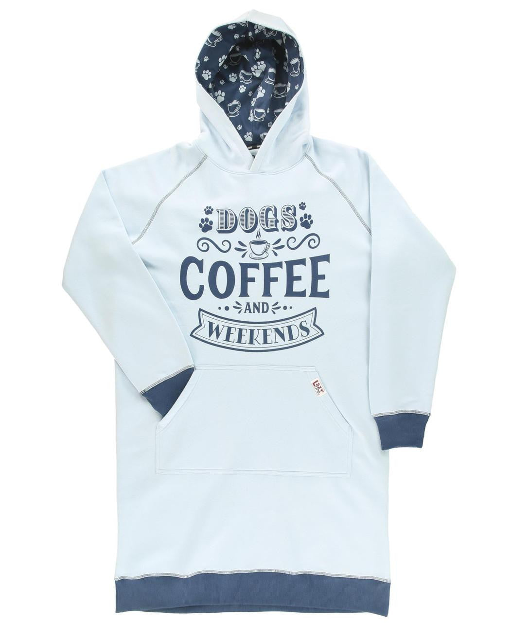 Dogs, Coffee, Weekends Sleep Hoodie