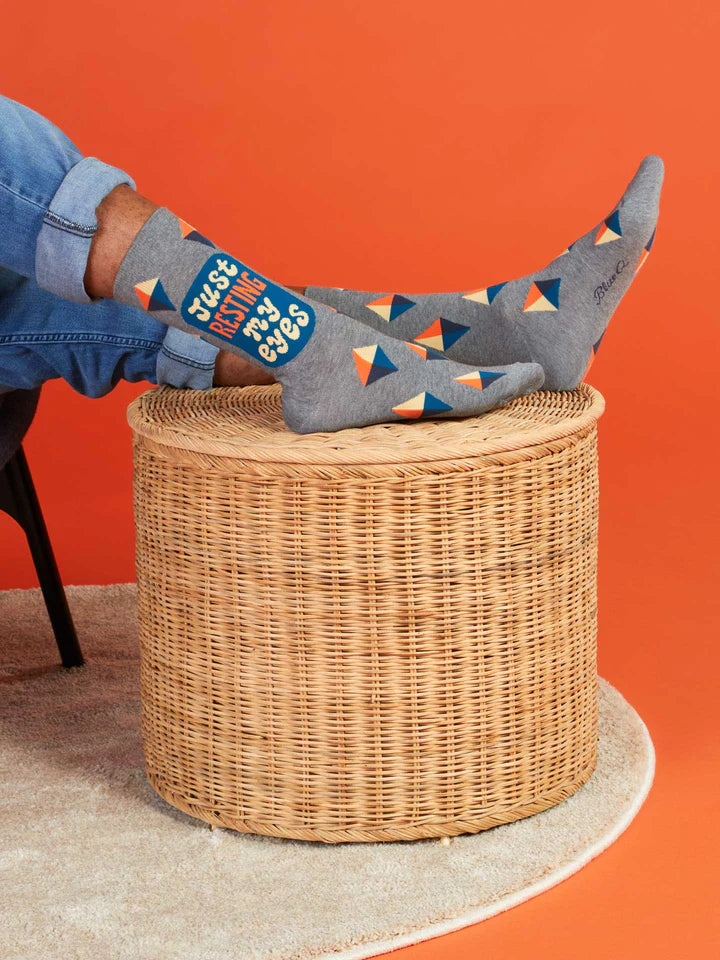 Resting My Eyes Men's Socks