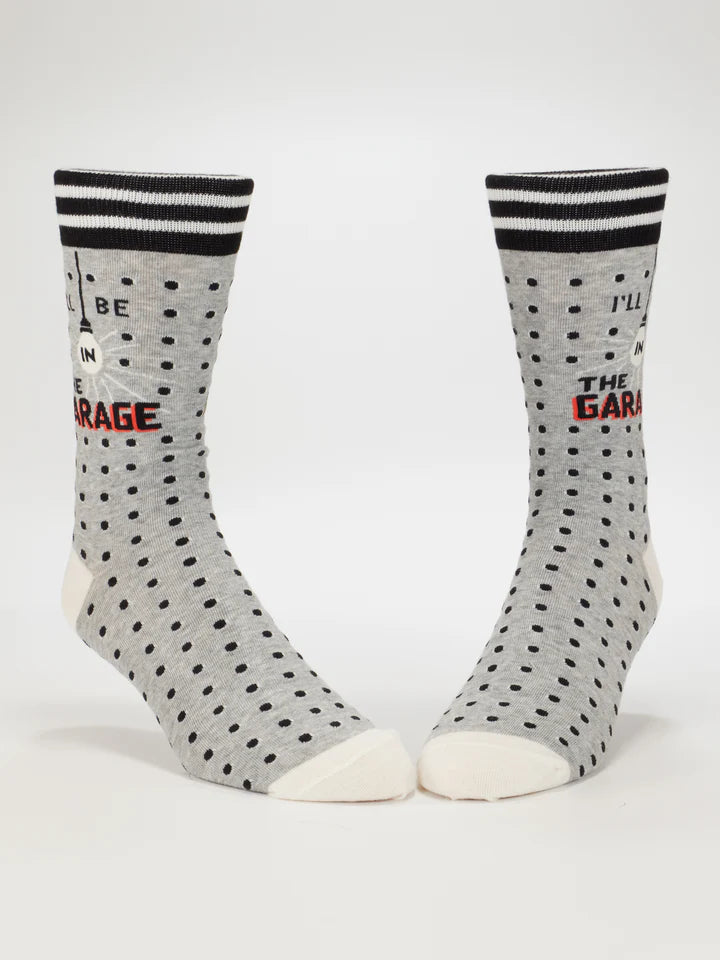 I'll Be In The Garage Men's Socks