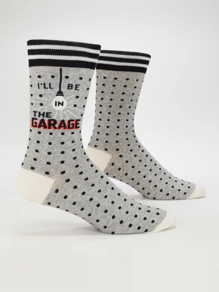 I'll Be In The Garage Men's Socks
