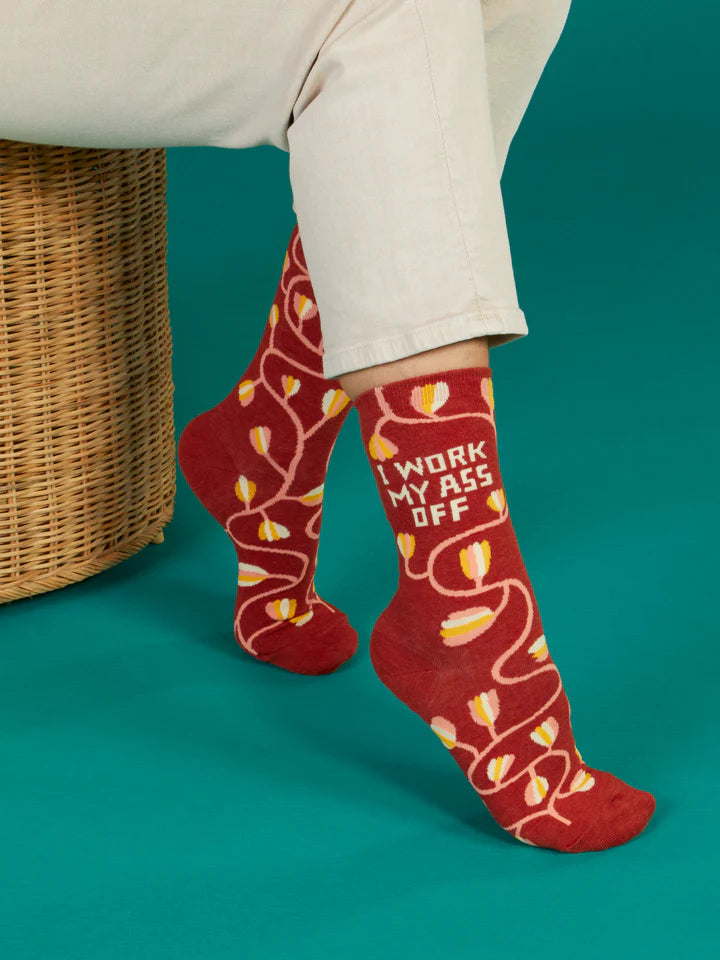 I Work My Ass Off Women&#39;s Socks
