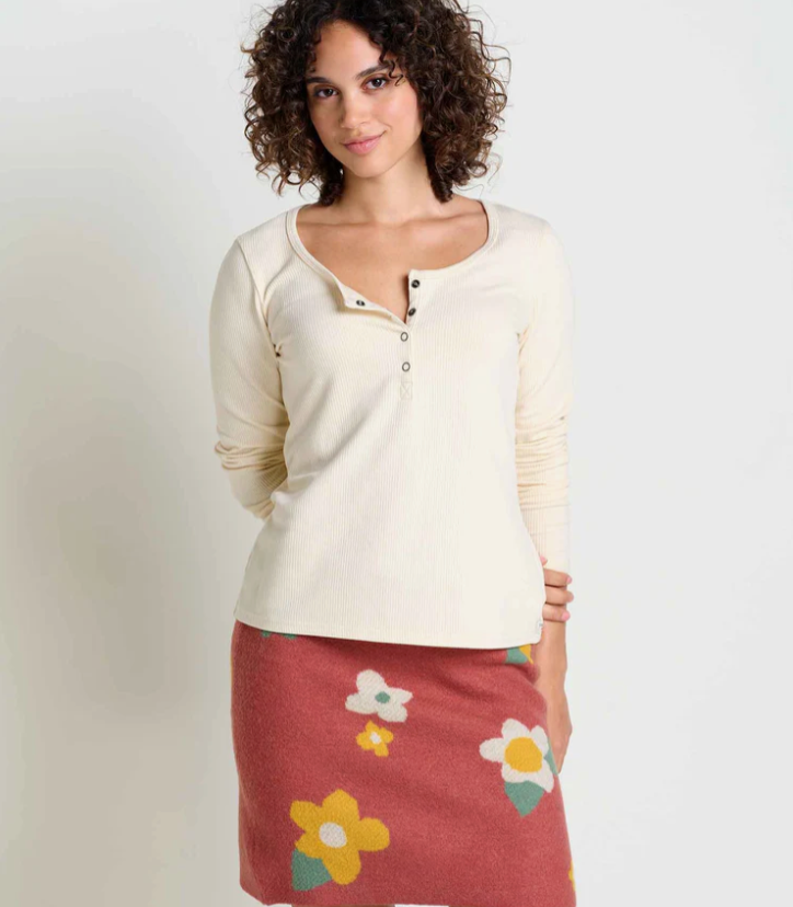 Women Ponderosa LS Henley - Almond