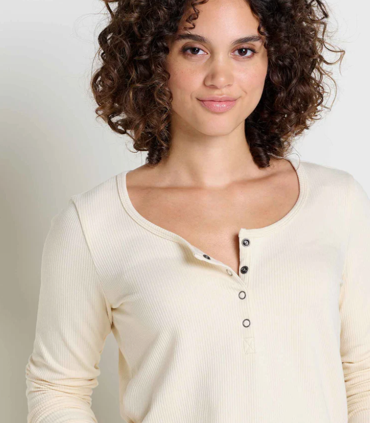 Women Ponderosa LS Henley - Almond
