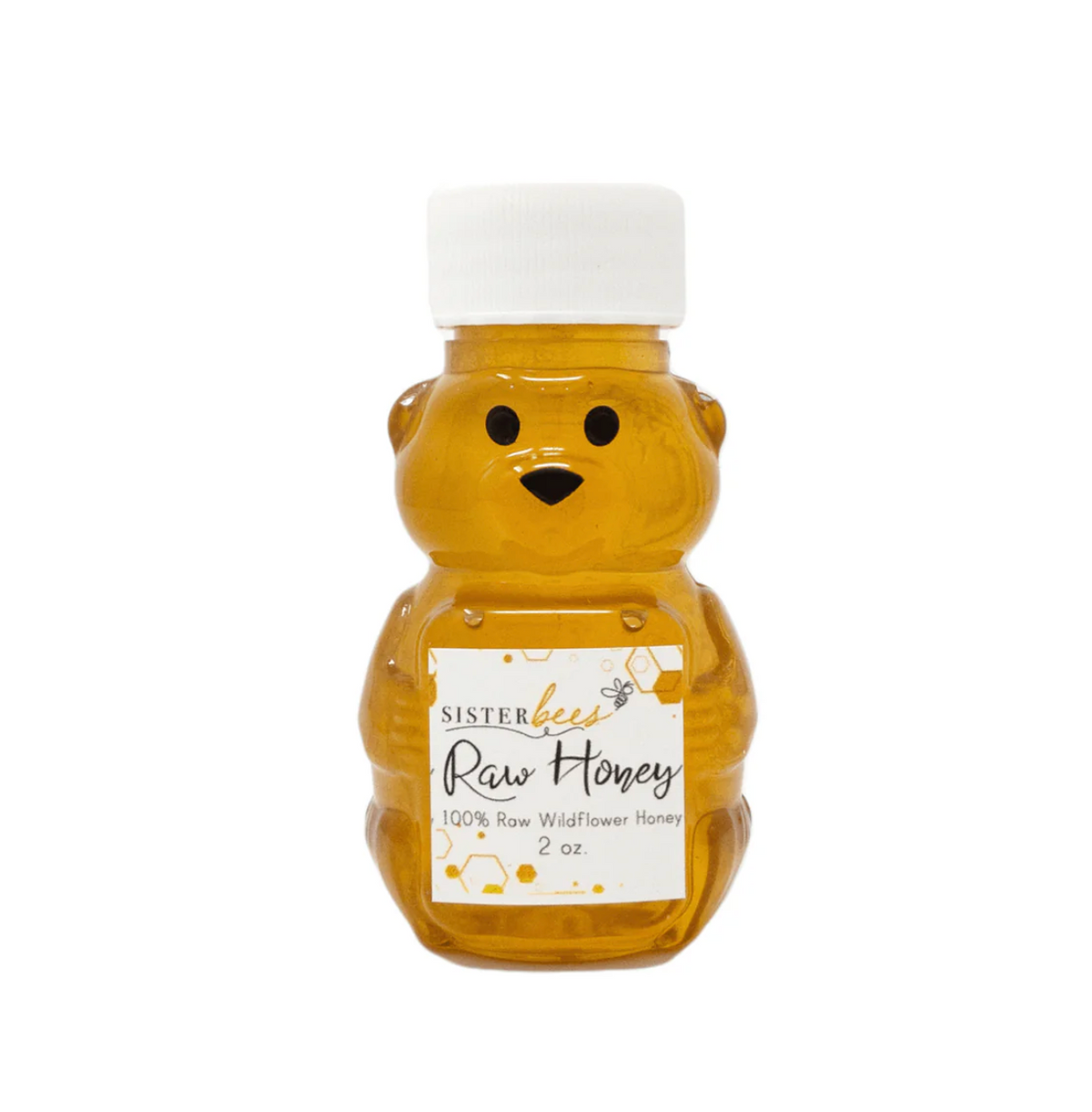 100% Raw Michigan Wildflower Honey Bear 2 oz