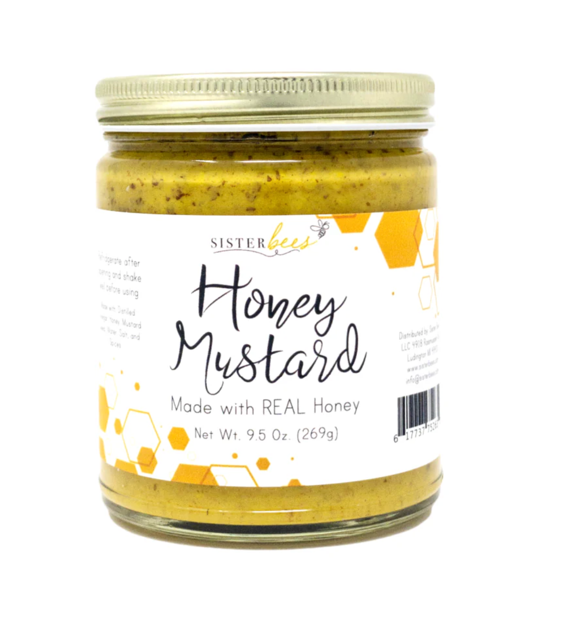 Honey Mustard Raw, Michigan Made 9.5oz.