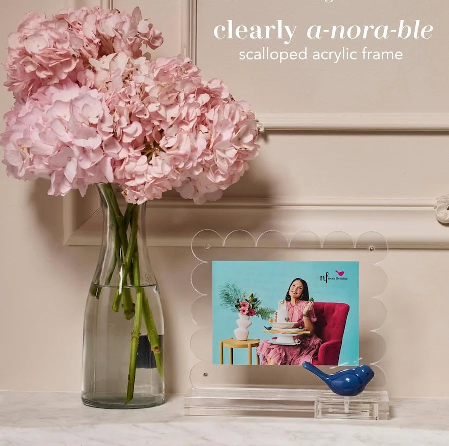 Clearly A-Nora-ble Scalloped Acrylic Frame