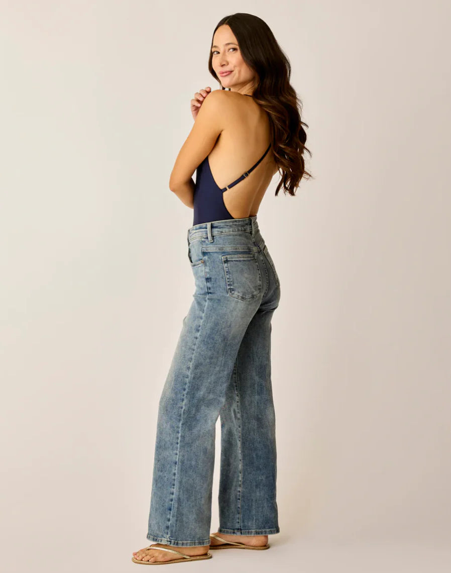 Audrey Wide Leg Jeans  - Blue Ridge