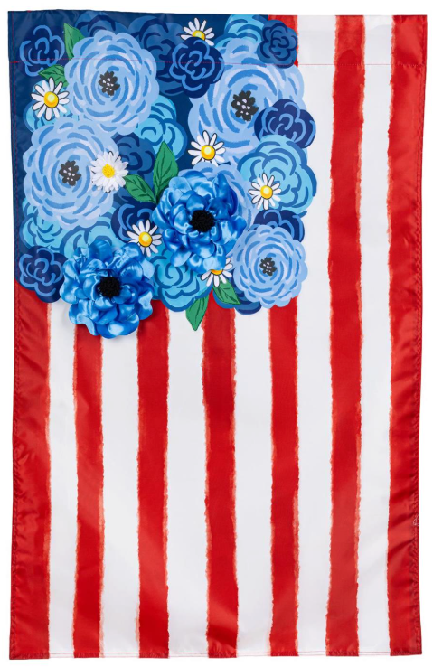 American Classic Stars & Stripes Burlap Garden Flag