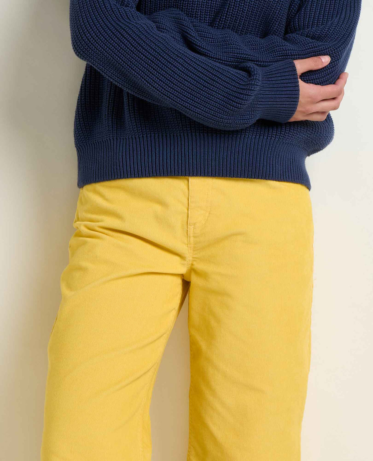 Coaster Cord Wide Leg Pants - Chamomile