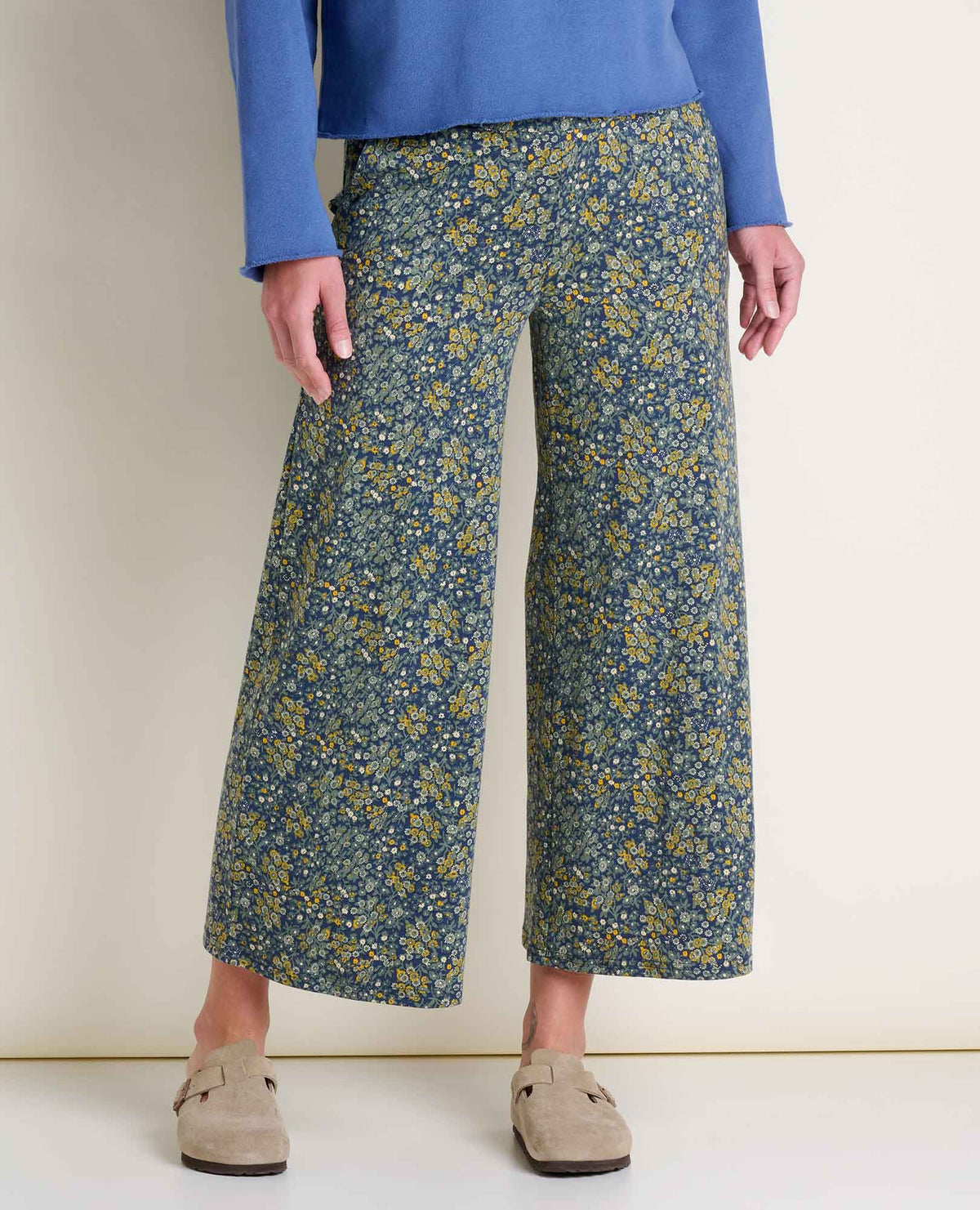 Chaka Wide Leg Pants - True Navy Retro