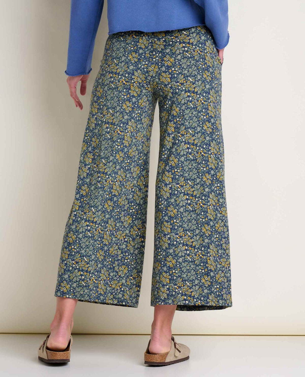 Chaka Wide Leg Pants - True Navy Retro