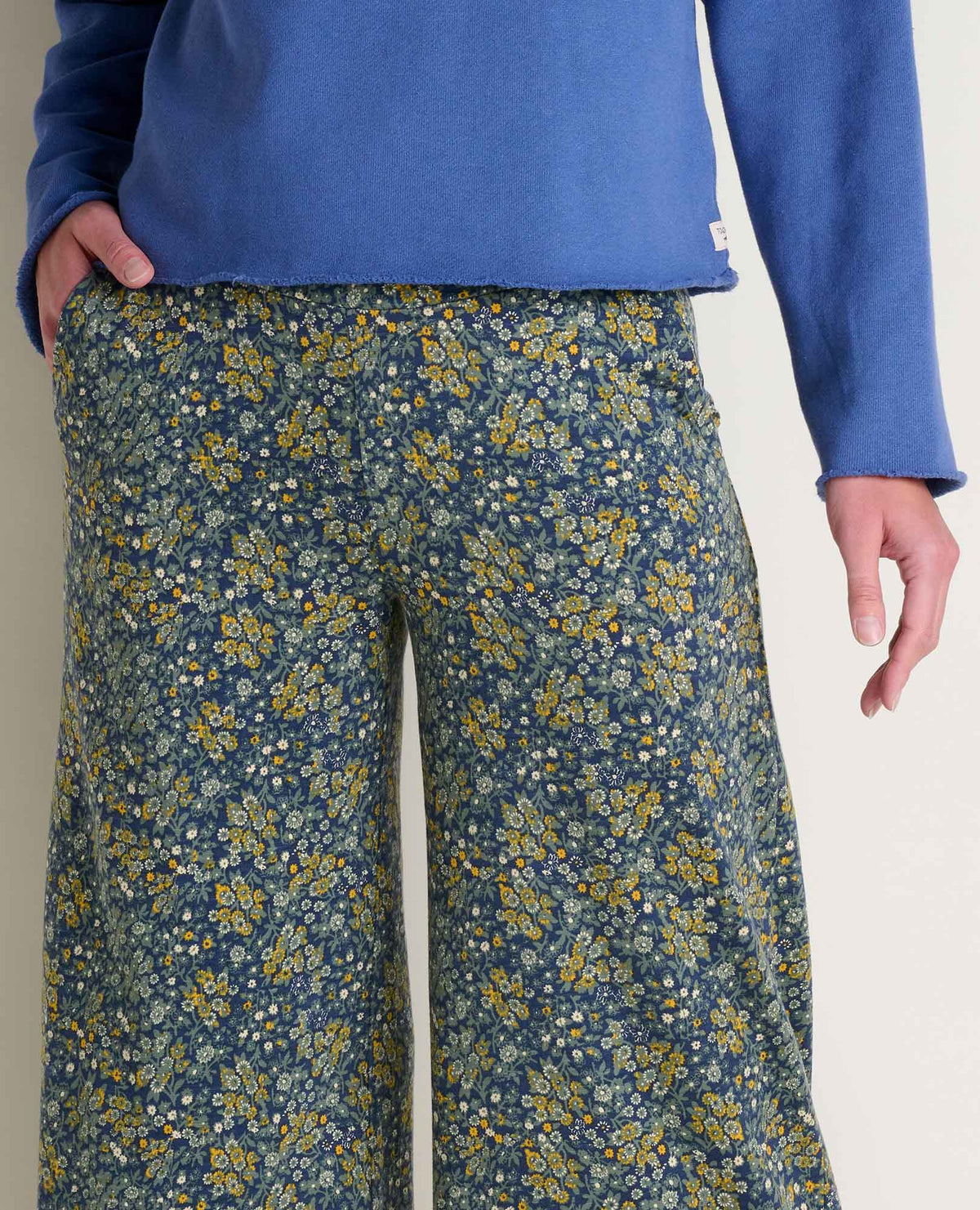 Chaka Wide Leg Pants - True Navy Retro