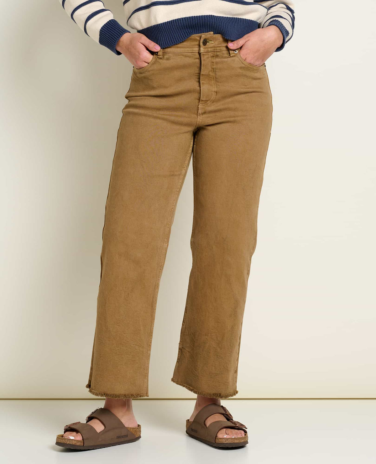 Women Balsam Seeded Cutoff Pant - Honey Brown