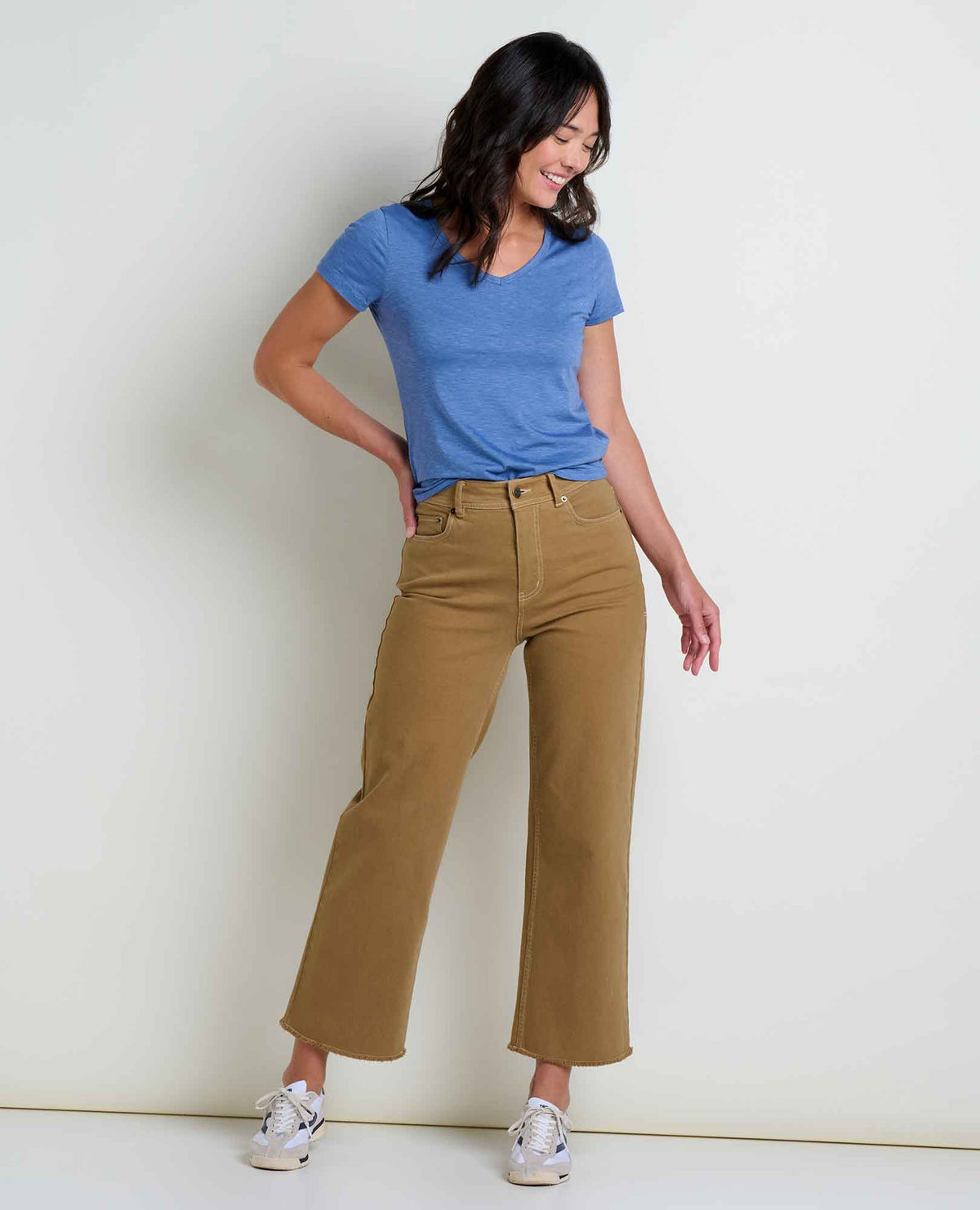 Women Balsam Seeded Cutoff Pant - Honey Brown
