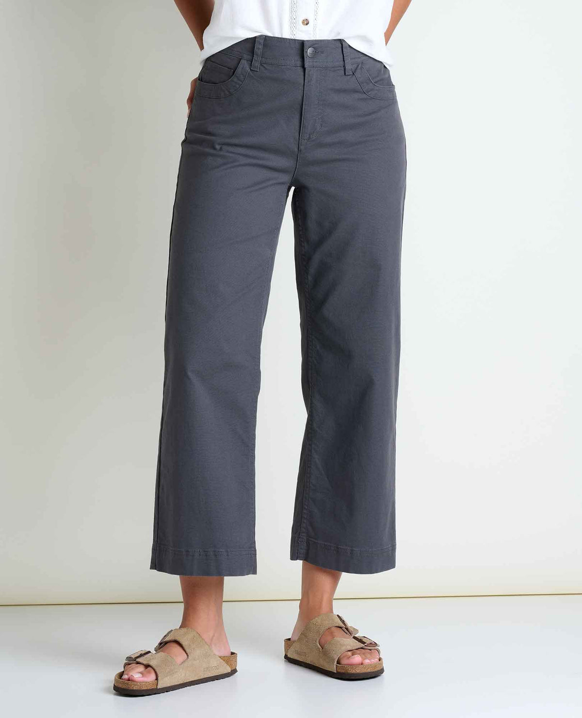 Earthworks Wide Leg Pants - Soot