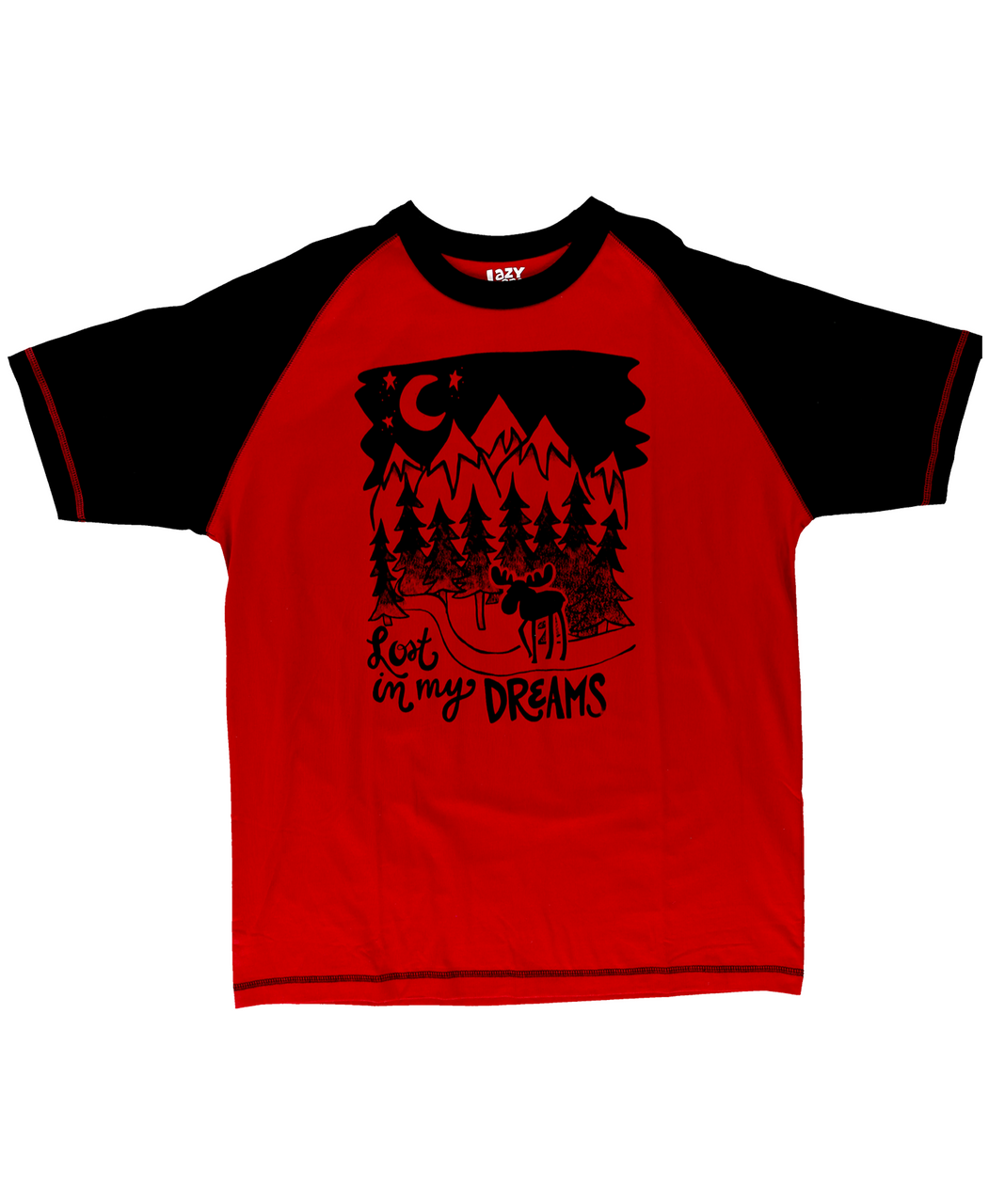 Red/Black Lost in My Dreams Men&#39;s PJ T-Shirt