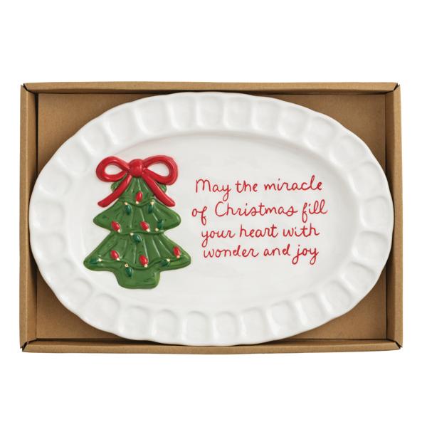Mud Pie Christmas Sentiment Plate