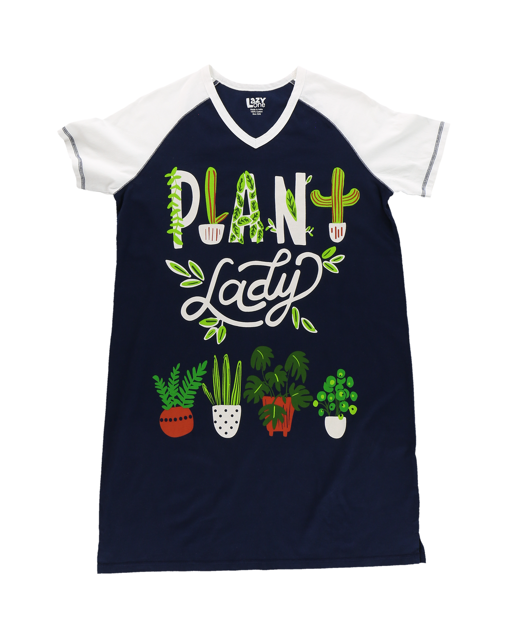 Plant Lady Women&#39;s V-Neck Nightshirt