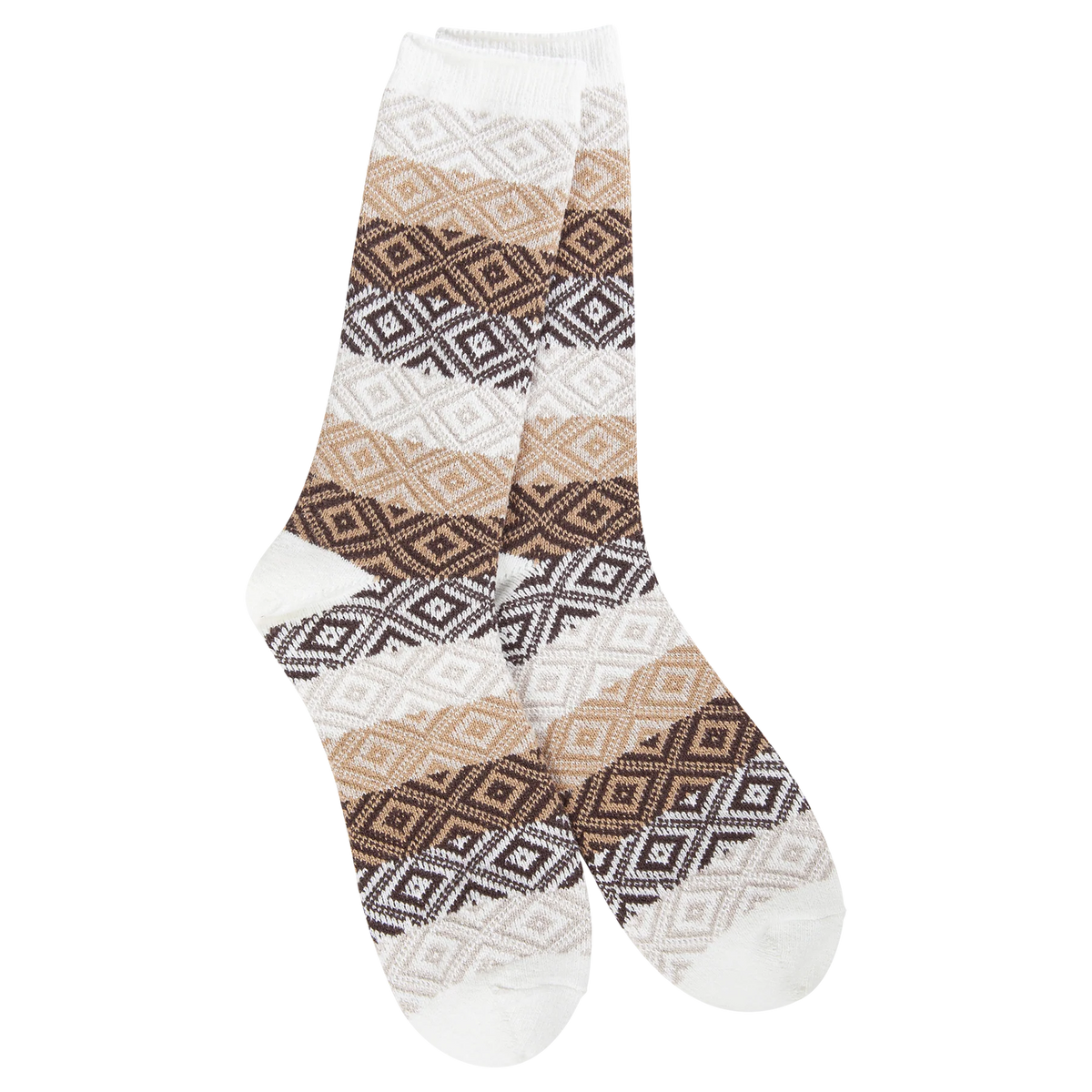Chocolate Multi Gem Crew Socks