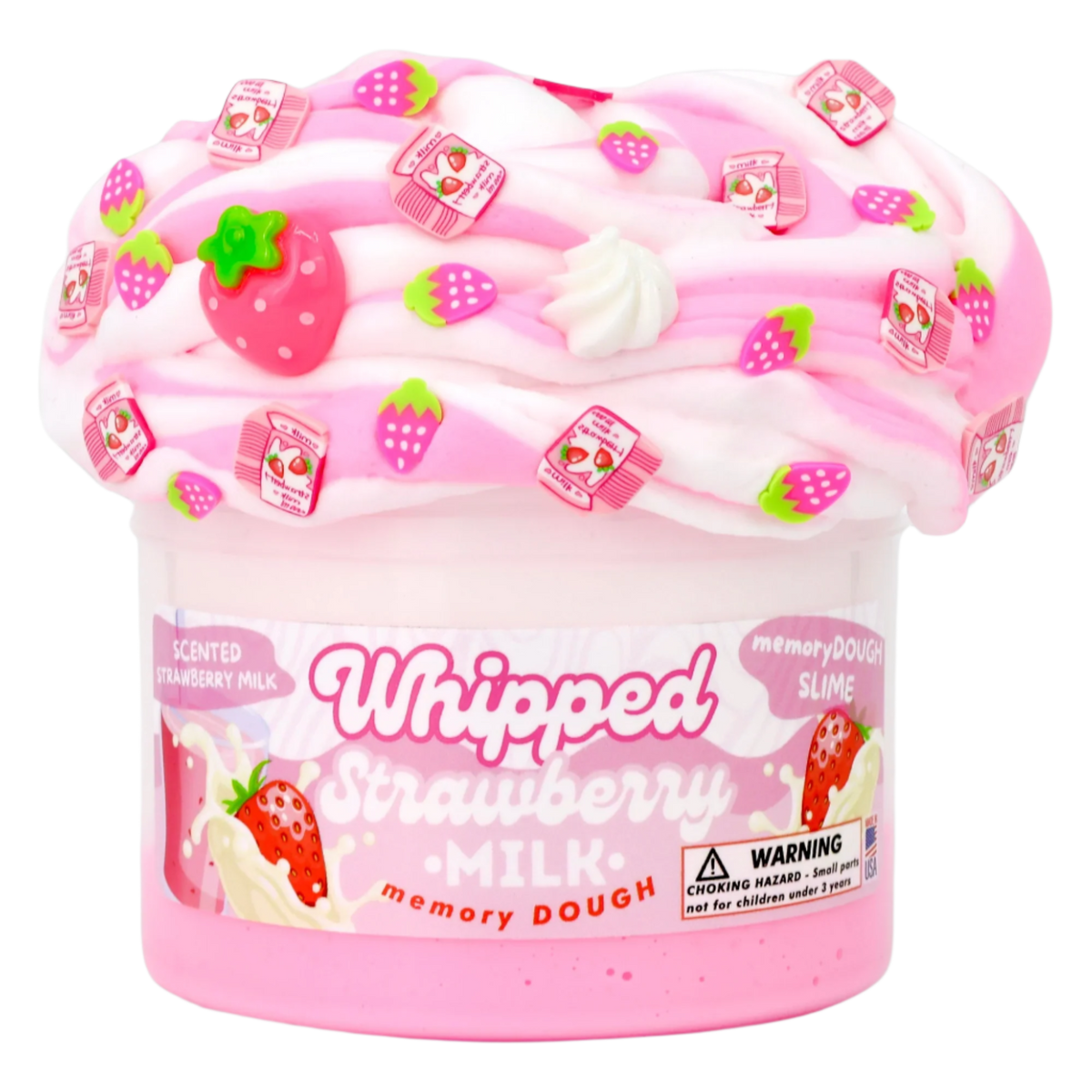 Whipped Strawberry Milk Slime