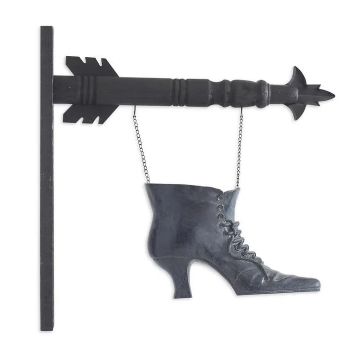 Black Resin Witch Boot for Arrow Holder