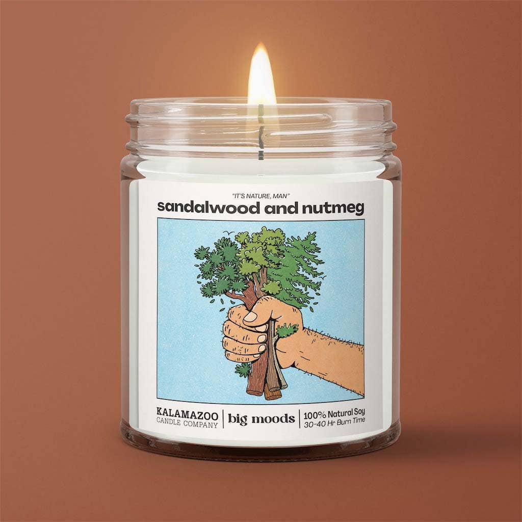 It's Nature, Man Sandalwood & Nutmeg 5oz. Candle