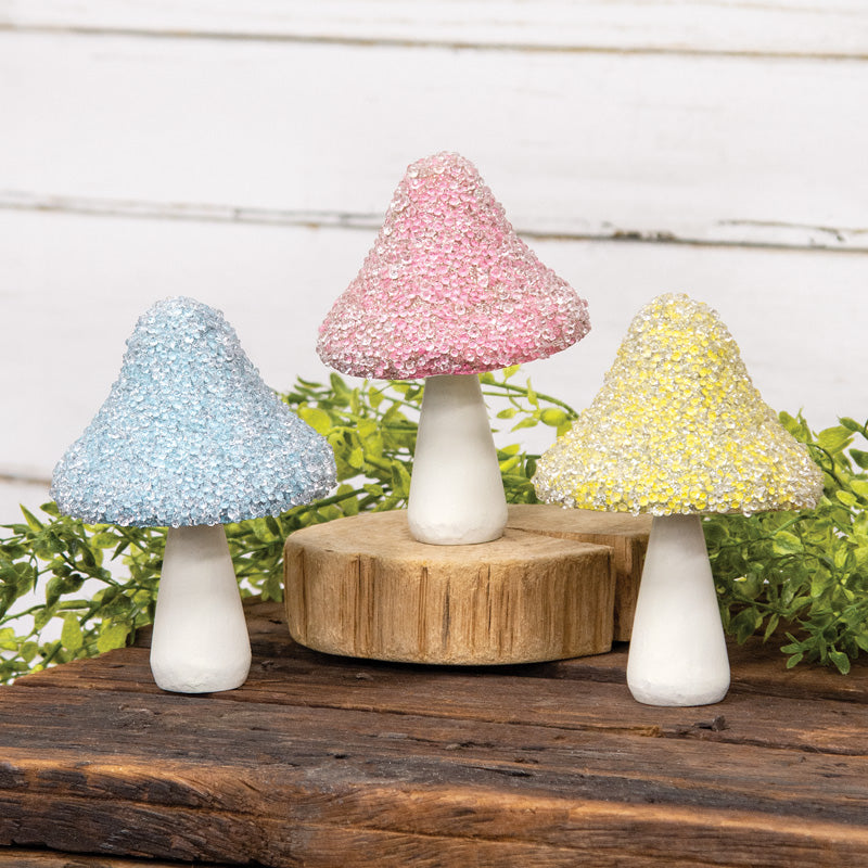 Spring Acrylic Mushroom Sitter