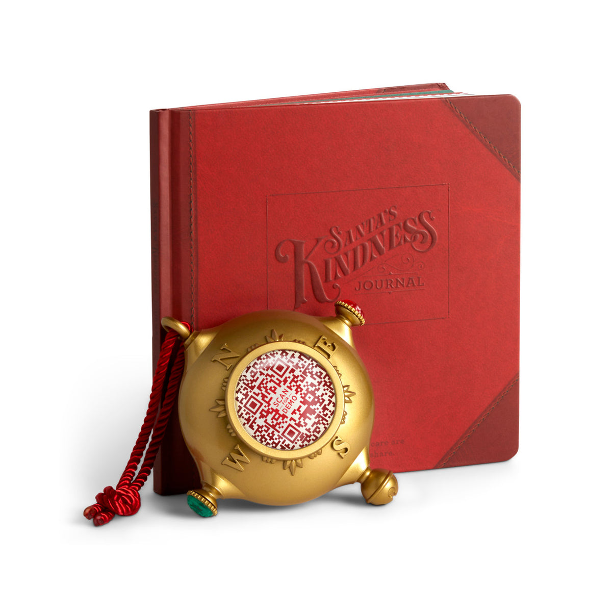 Santa&#39;s Kindness Ornament w/ Journal