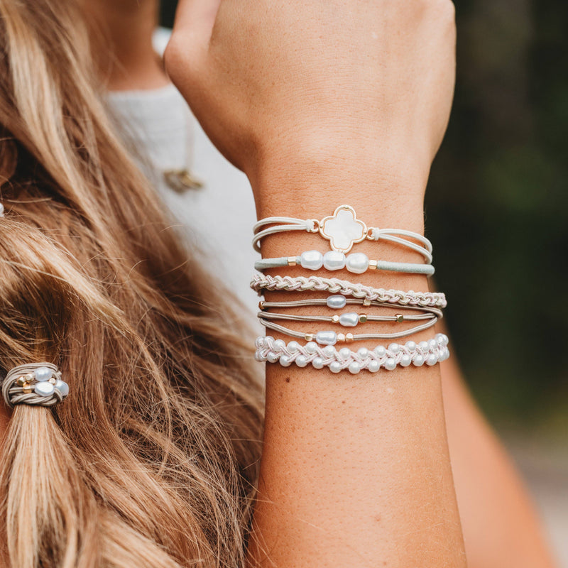 Glimmer: Hair + Tie Bracelets