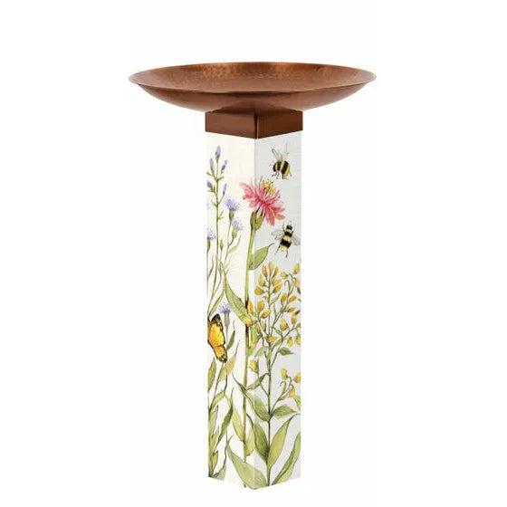 Bird Bath Art Pole