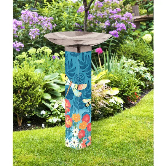 Bird Bath Art Pole