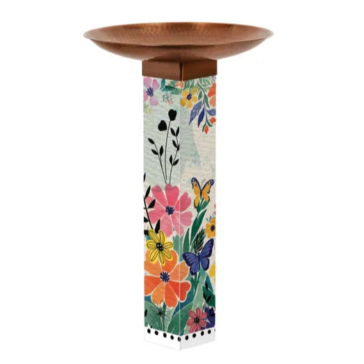 Bird Bath Art Pole