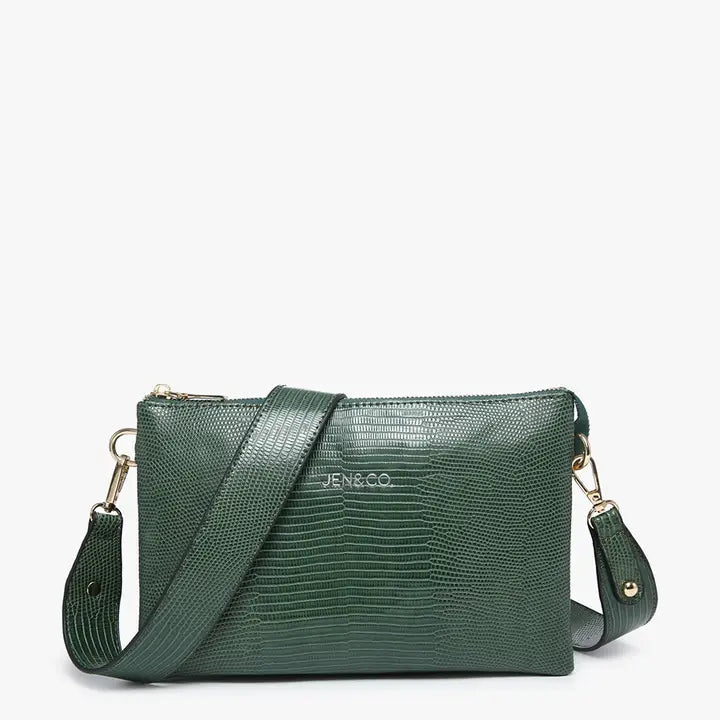 Izzy Lizard Crossbody w/ Chain Strap