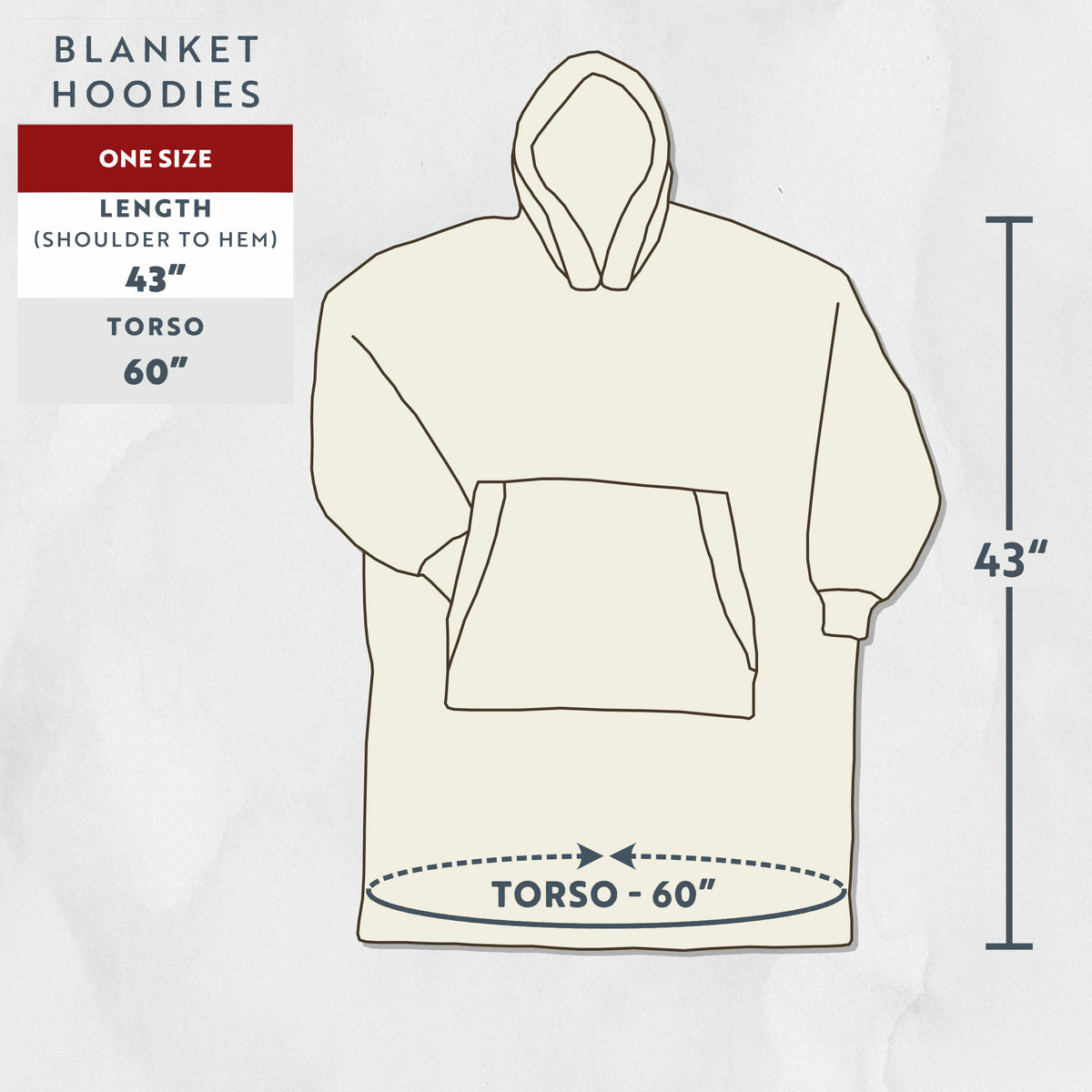 Booked Blanket Hoodie O/S