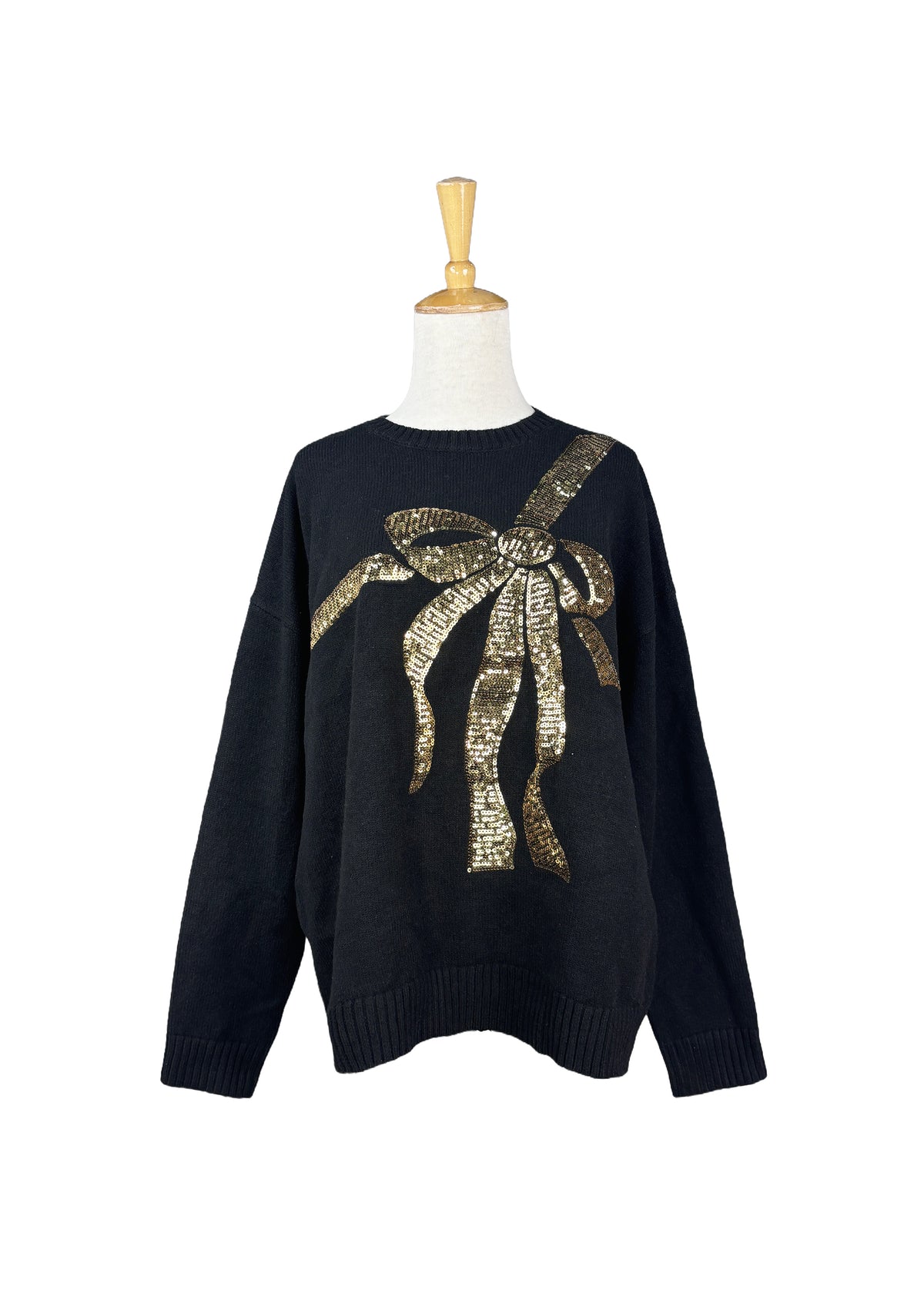 Christmas Sequin Bow Sweater