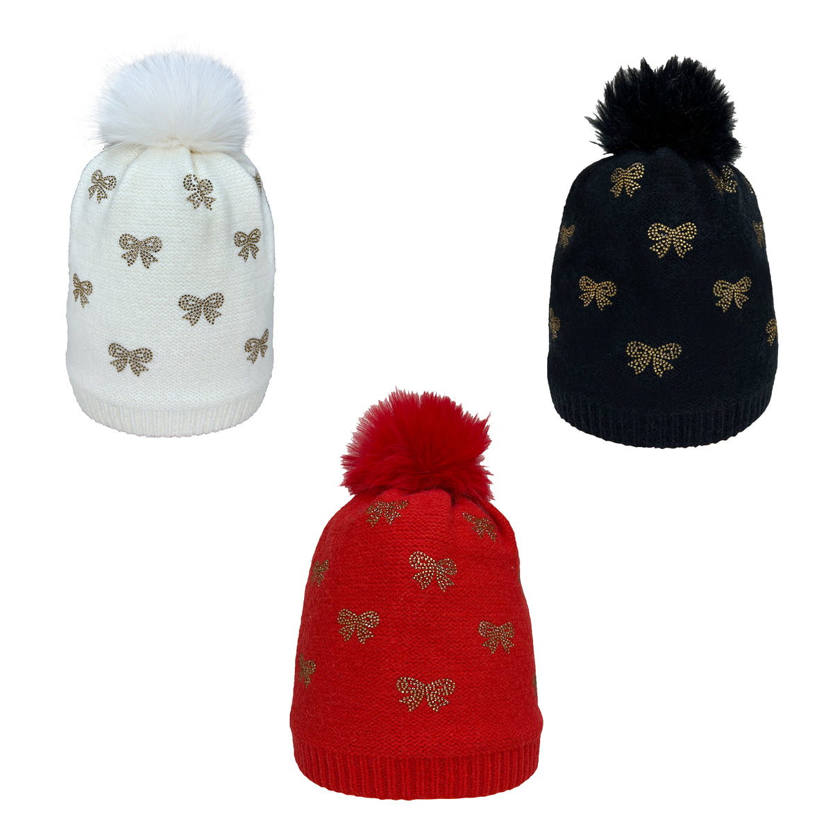 Bella Bow Bling Beanie