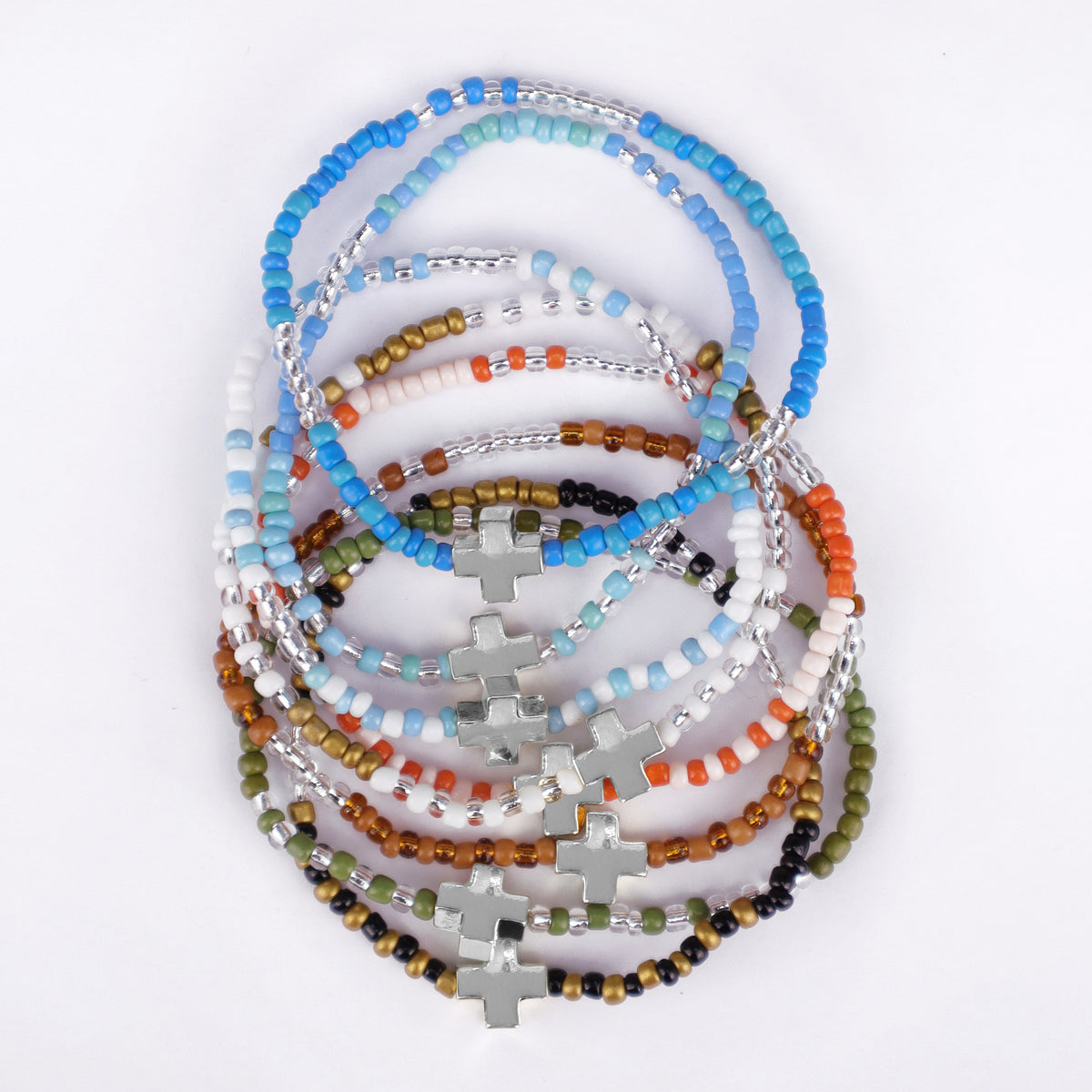Set of 8 Prayer Bracelet For Strength