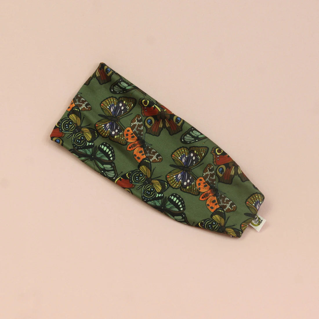 Butterflies Sassy Olive Stretch Headband