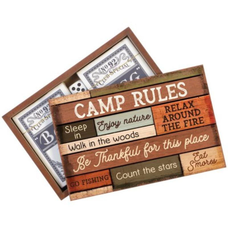 Cards/Dice in Wood Box