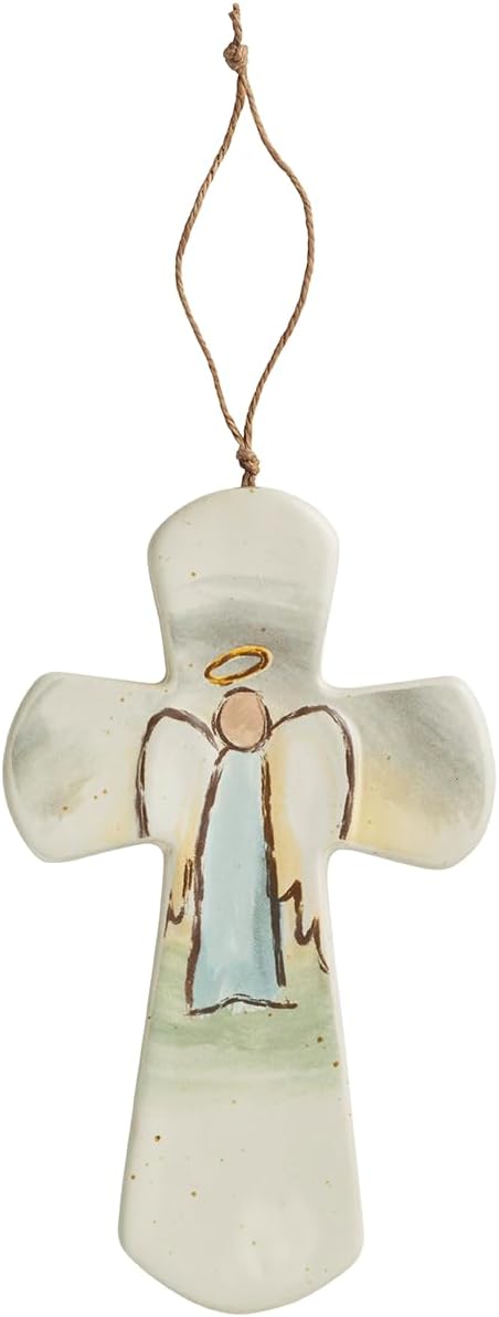 Mud Pie Ceramic Nativity Cross