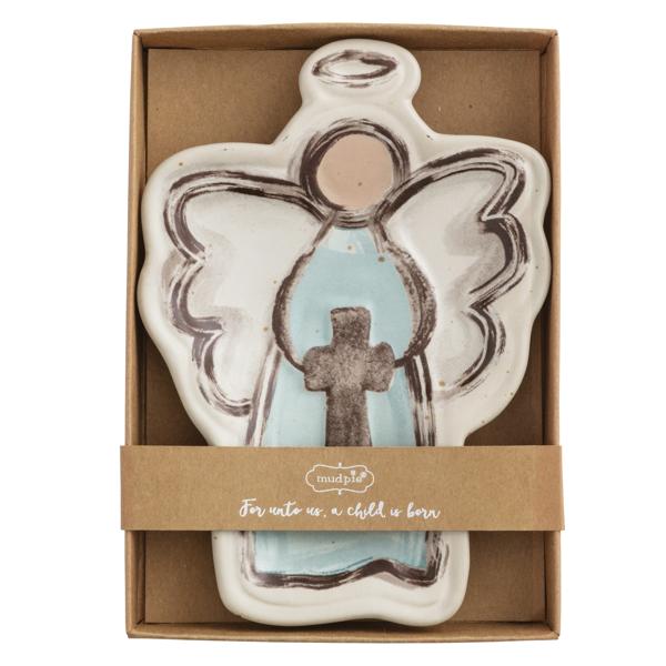 Mud Pie Ceramic Angel Tidbit Dish