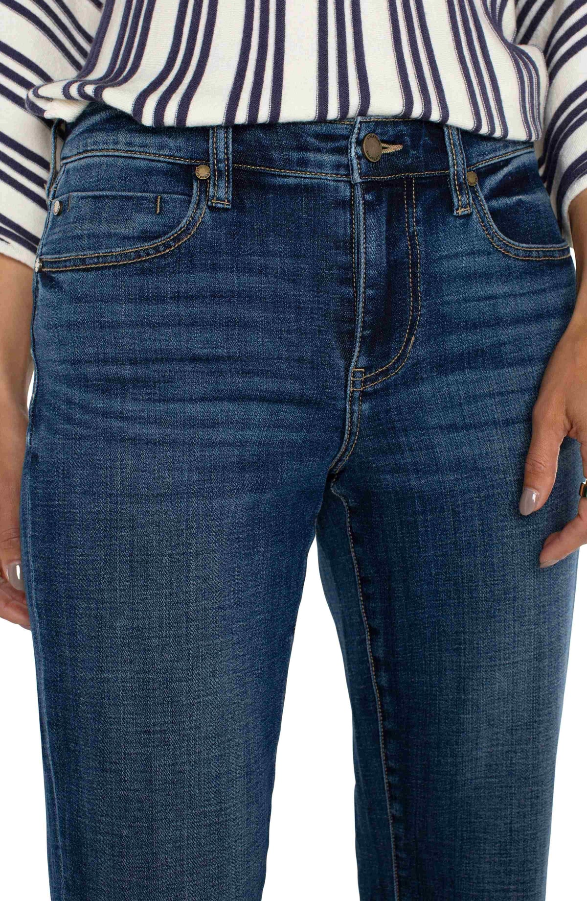 Liverpool Marley Girlfriend Cuffed Denim