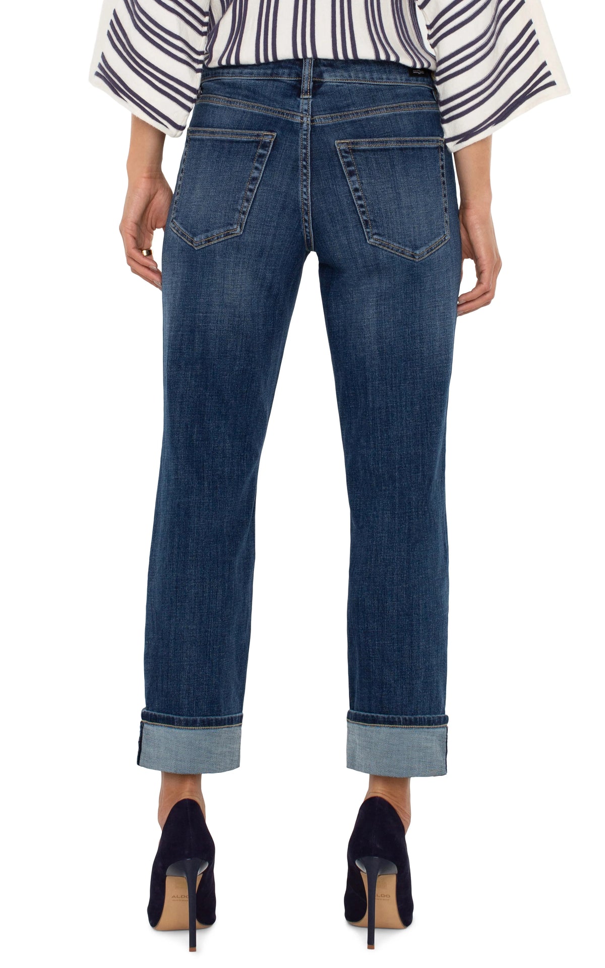 Liverpool Marley Girlfriend Cuffed Denim