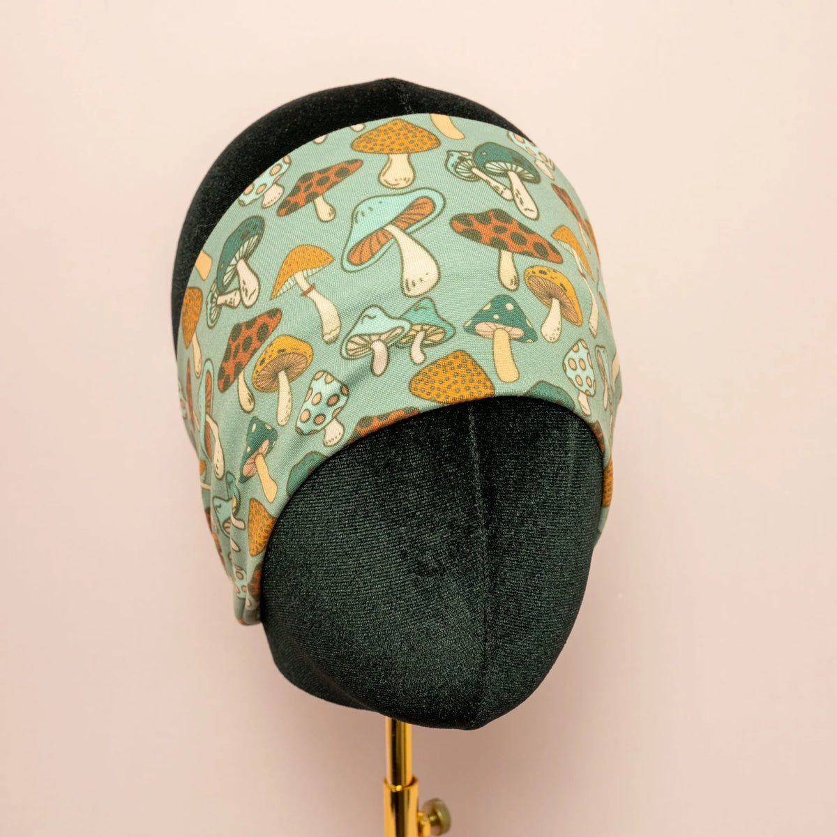 Cutie Mushrooms Sassy Olive Stretch Headband