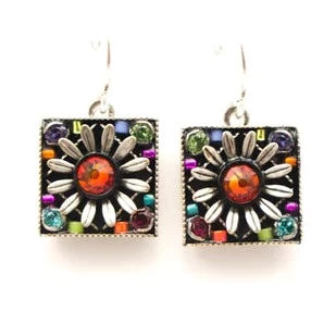 Square Daisy Earring